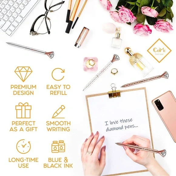 $5 ADD-ON to ANY BUNDLE! 💎Sparkling Gem Ink Pen - Picture 6 of 8